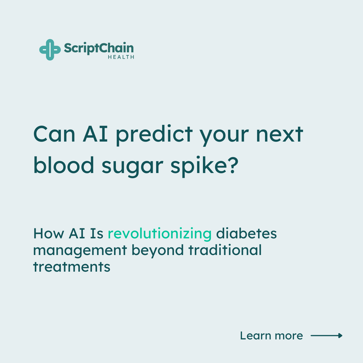 LinkedIn AI Diabetes Management, slide 1 of 6
