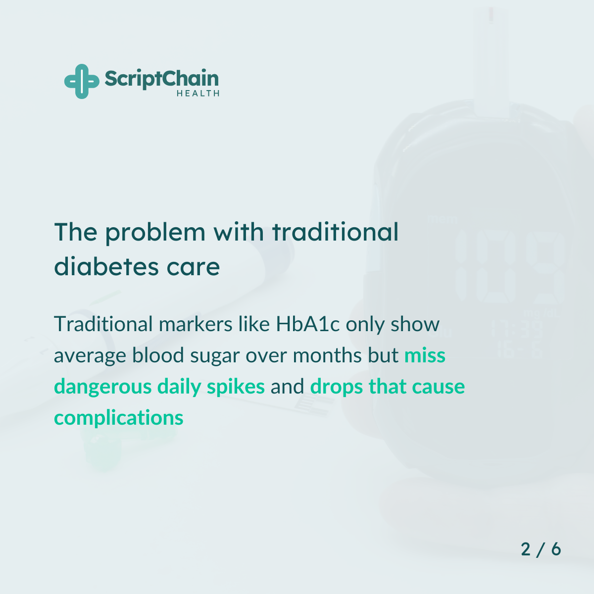 LinkedIn AI Diabetes Management, slide 2 of 6