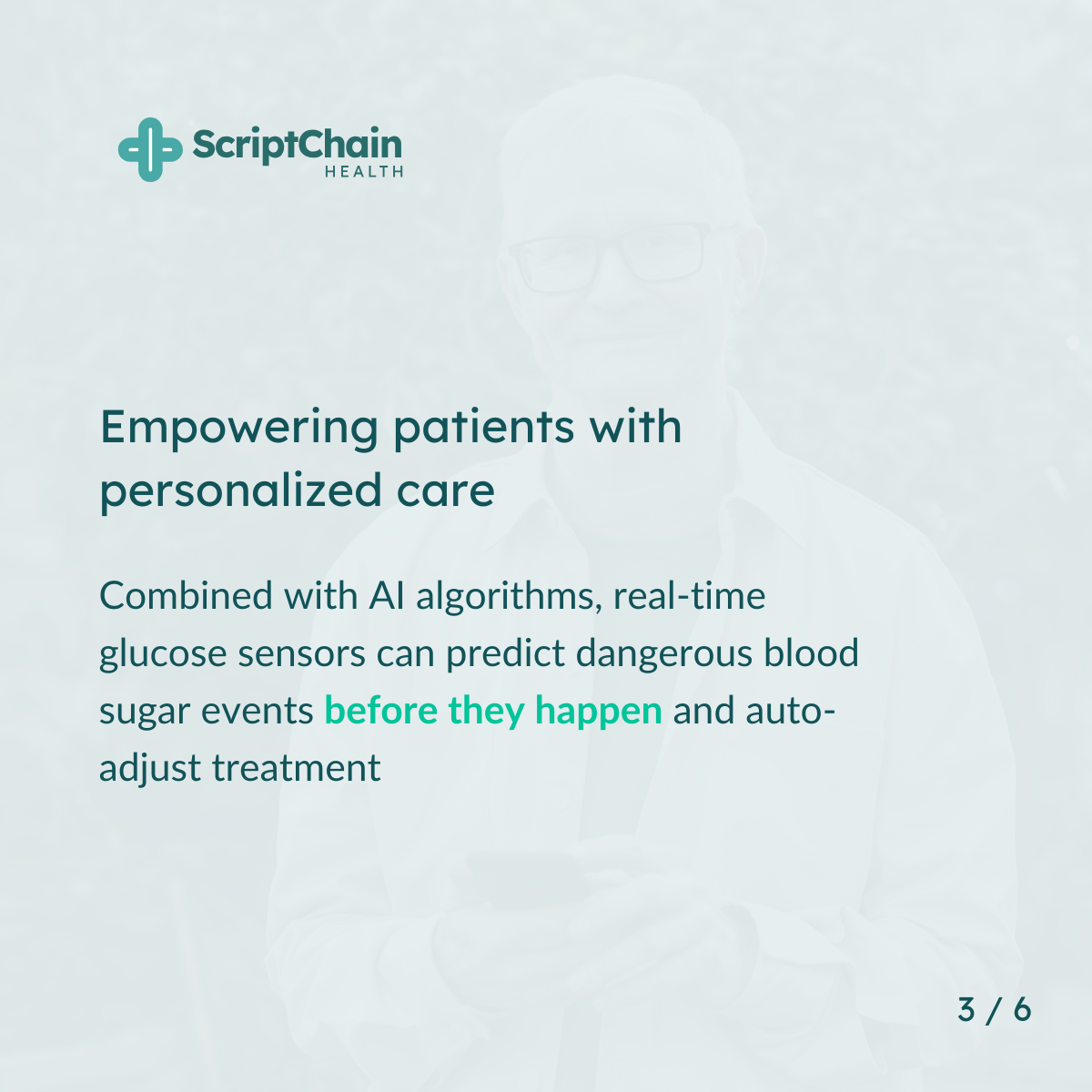 LinkedIn AI Diabetes Management, slide 3 of 6
