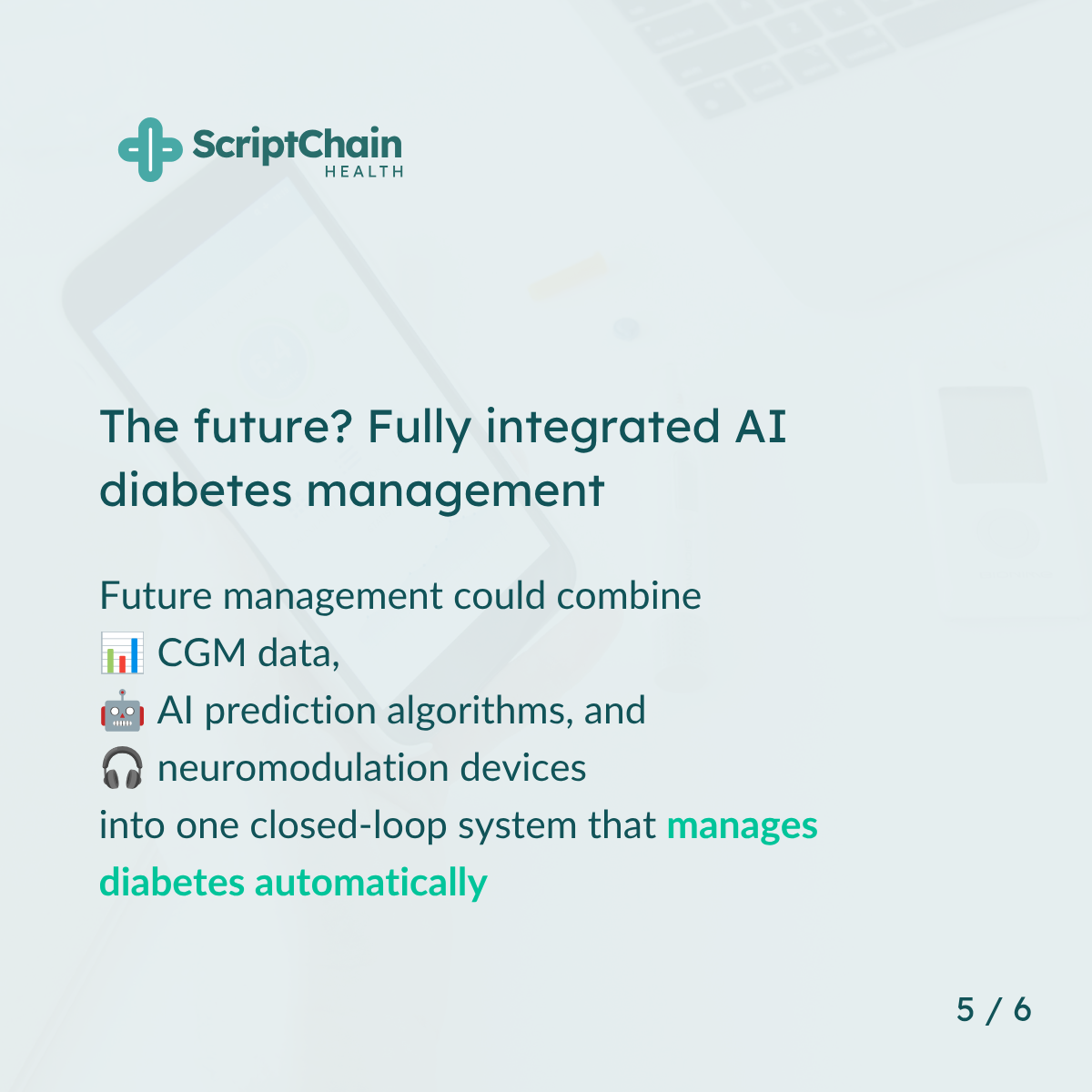 LinkedIn AI Diabetes Management, slide 5 of 6