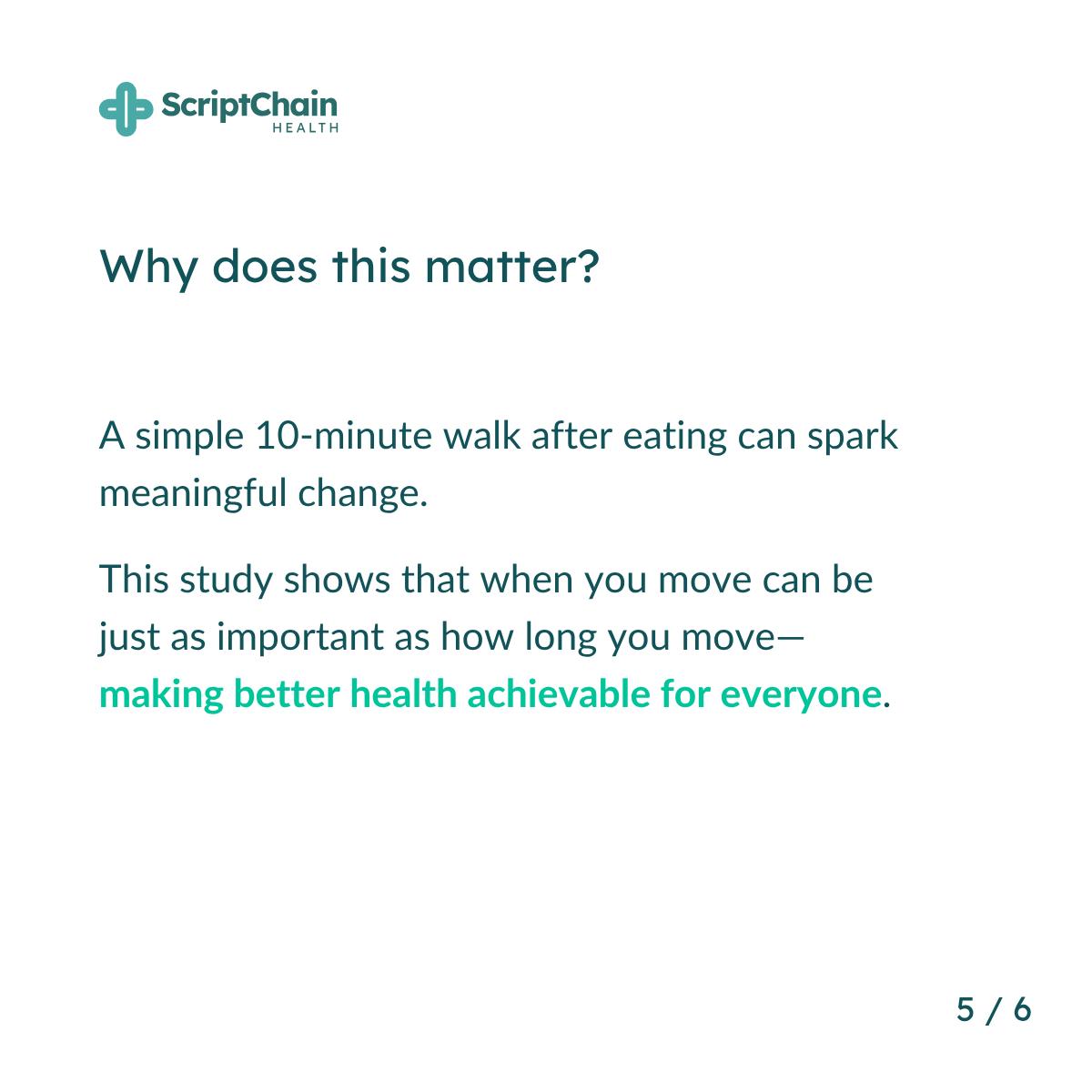 LinkedIn Walking 10 Minutes, slide 5 of 6