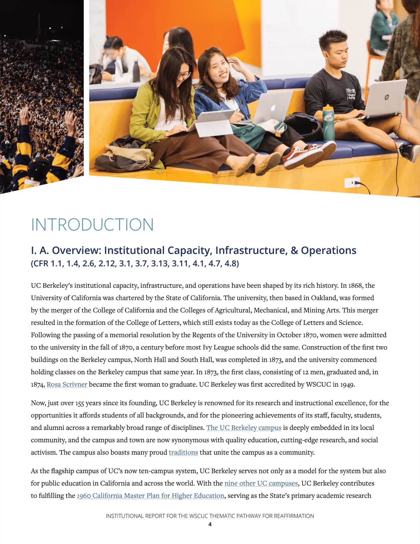 UC Berkeley WSCUC report page 14