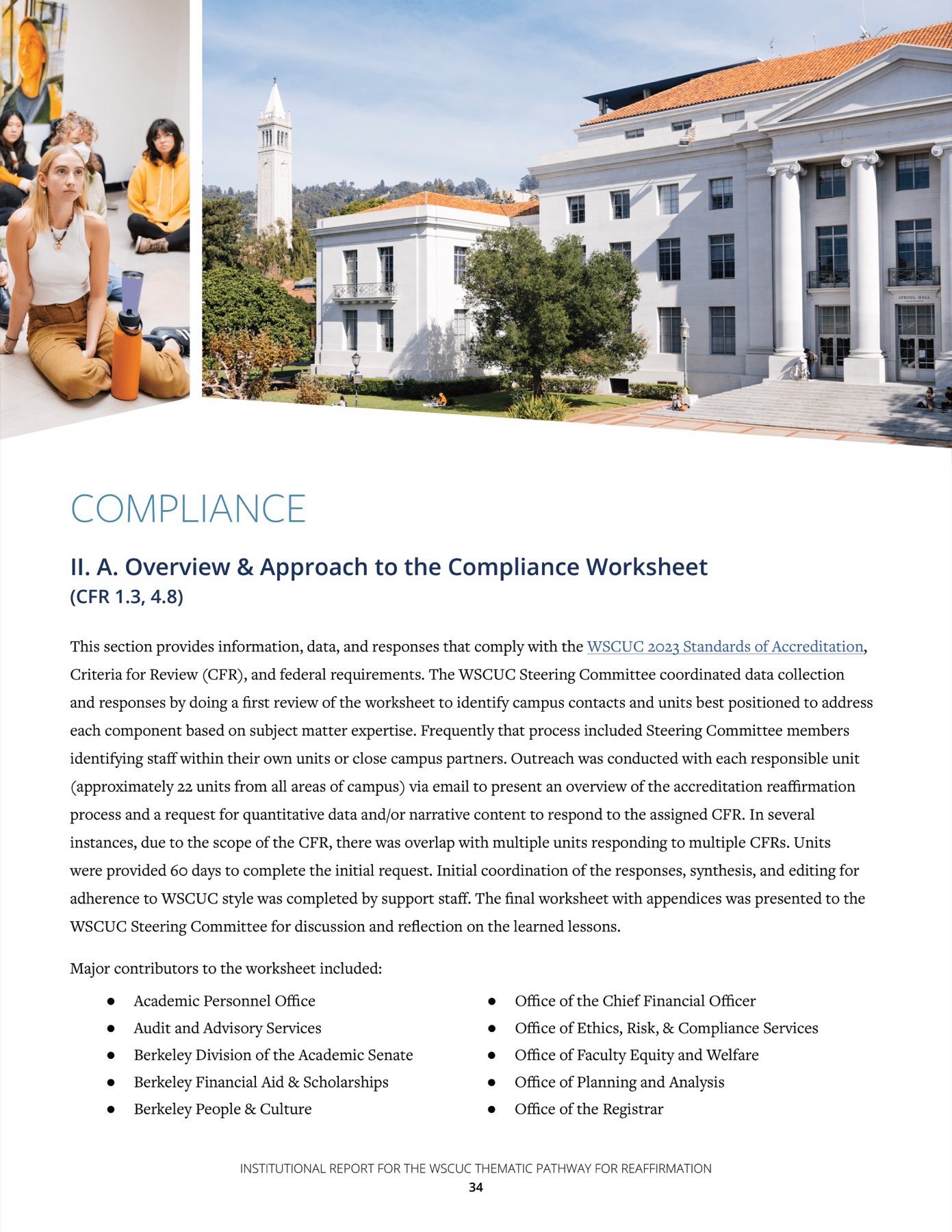 UC Berkeley WSCUC report page 15