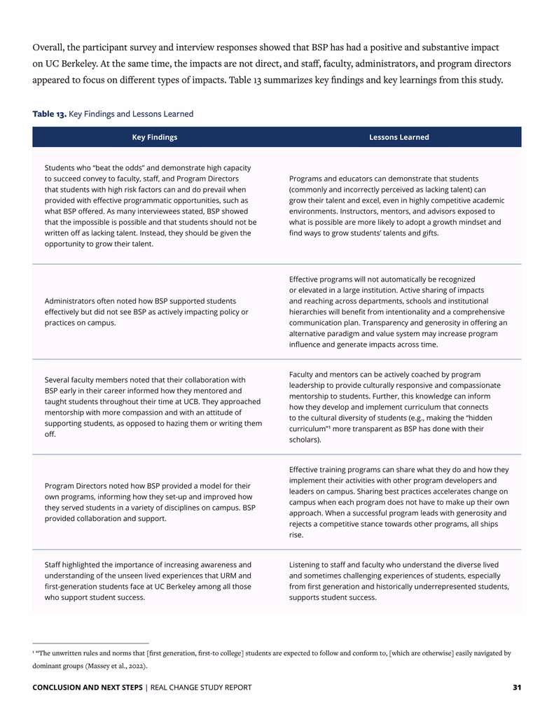 Real Change study report page 5